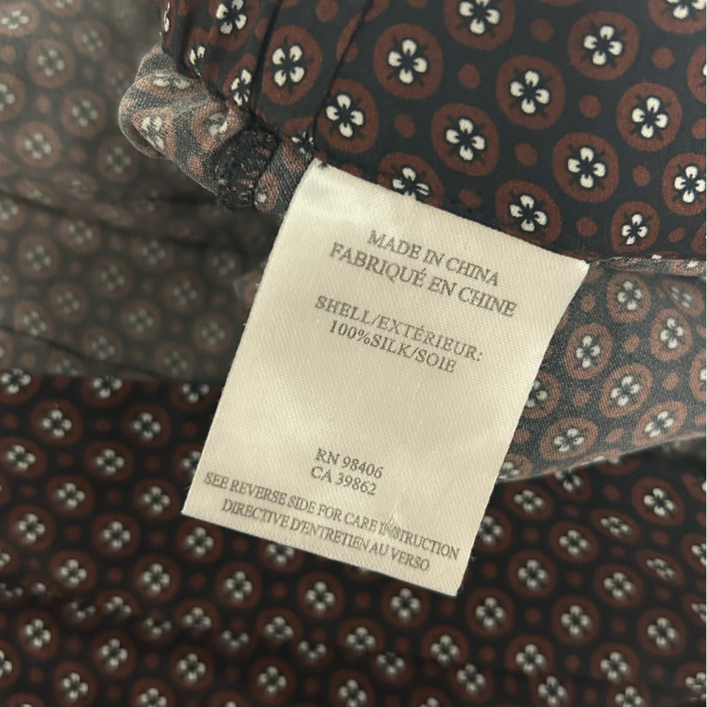 Theory Silk Patterned Pants - Picture 14 of 17